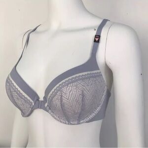 Victoria’s Secret Front Fasten Racer Back Purple Underwire Push-up Bra 36DDD NEW